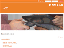 Tablet Screenshot of moodle.escolagem.cat